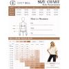 imageCicy Bell Womens Cropped Short Sleeve Button Down Shirts Pleated Summer Dressy Casual Blouse Stand Collar Loose Fit TopsBlack