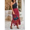 imageCicy Bell Womens One Shoulder Tank Tops Summer Going Out Tops Ruched Asymmetrical Sleeveless Shirts Black