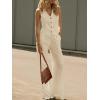 imageCicy Bell Womens 2 Piece Outfits Crop Vest and Wide Leg Suit Pants Sets V Neck Blazer SuitBeige