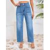 imageCicy Bell Womens Baggy Straight Leg Jeans High Waisted Barrel Boyfriend Button Stretchy Trendy Denim PantsLight Blue