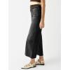 imageCicy Bell Womens Cropped Wide Leg Jeans High Waisted Stretchy Flare Jeans Boyfriend Baggy Ankle Denim Pants with PocketsBlack