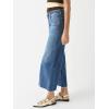 imageCicy Bell Womens Cropped Wide Leg Jeans High Waisted Stretchy Flare Jeans Boyfriend Baggy Ankle Denim Pants with PocketsBlue