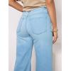 imageCicy Bell Womens Cropped Wide Leg Jeans High Waisted Stretchy Flare Jeans Boyfriend Baggy Ankle Denim Pants with PocketsLight Blue