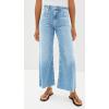 imageCicy Bell Womens Cropped Wide Leg Jeans High Waisted Stretchy Flare Jeans Boyfriend Baggy Ankle Denim Pants with PocketsLight Blue