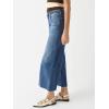 imageCicy Bell Womens Cropped Wide Leg Jeans High Waisted Stretchy Flare Jeans Boyfriend Baggy Ankle Denim Pants with PocketsNavy