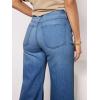 imageCicy Bell Womens Cropped Wide Leg Jeans High Waisted Stretchy Flare Jeans Boyfriend Baggy Ankle Denim Pants with PocketsNavy