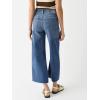 imageCicy Bell Womens Cropped Wide Leg Jeans High Waisted Stretchy Flare Jeans Boyfriend Baggy Ankle Denim Pants with PocketsNavy