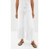 imageCicy Bell Womens Cropped Wide Leg Jeans High Waisted Stretchy Flare Jeans Boyfriend Baggy Ankle Denim Pants with PocketsWhite