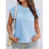imageCicy Bell Womens Cap Sleeve Cotton Tank Tops Summer Casual Loose Fit T Shirts Crew Neck Basic TeeSky Blue