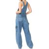 imageCicy Bell Womens Cargo Denim Overalls Revolt Utility Adjustable Straps Bib Jeans Jumpsuit Overalls Medium Wash Blue