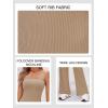 imageCicy Bell Womens Strapless Ribbed Flare Jumpsuits One Piece Tube Top Casual Long Pants Rompers