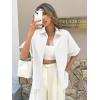 imageCicy Bell Womens Summer Button Down Shirts Short Sleeve Collared Dressy Casual Blouses Work Loose Fit TopsWhite
