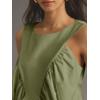imageCicy Bell Womens Peplum Babydoll Tank Tops Summer Sleeveless Loose T Shirts Casual Shirred Flowy TopsArmy Green