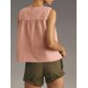 imageCicy Bell Womens Peplum Babydoll Tank Tops Summer Sleeveless Loose T Shirts Casual Shirred Flowy TopsLight Pink