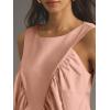 imageCicy Bell Womens Peplum Babydoll Tank Tops Summer Sleeveless Loose T Shirts Casual Shirred Flowy TopsLight Pink