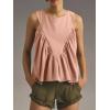 imageCicy Bell Womens Peplum Babydoll Tank Tops Summer Sleeveless Loose T Shirts Casual Shirred Flowy TopsLight Pink