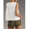 imageCicy Bell Womens Peplum Babydoll Tank Tops Summer Sleeveless Loose T Shirts Casual Shirred Flowy TopsWhite