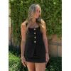 imageCicy Bell Womens Summer 2 Piece Outfits Sleeveless Scoop Neck Fitted Blazer Vest Matching Set Mini Skirt Short Suit Work SetsBlack