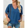 imageCicy Bell Womens Summer V Neck T Shirts Casual Short Sleeve Flowy Tops Cute Loose Fit Basic TeesNavy