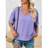 imageCicy Bell Womens Summer V Neck T Shirts Casual Short Sleeve Flowy Tops Cute Loose Fit Basic TeesViolent