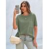 imageCicy Bell Womens Oversized Tshirts Summer Short Sleeve Tops Soft Comfy Casual Loose Fit Tunic ShirtsArmy Green