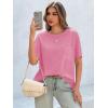 imageCicy Bell Womens Oversized Tshirts Summer Short Sleeve Tops Soft Comfy Casual Loose Fit Tunic ShirtsPink