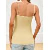 imageCicy Bell Womens Summer Spaghetti Strap Vest Tops Dressy Casual Button Down Waistcoat Fitted Split Hem Sleeveless Suit BlazerBeige