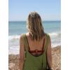 imageCicy Bell Womens Summer Loose Overalls Shorts Casual Cotton Adjustable Straps Open Back Shortalls Vacation OutfitsArmy Green