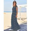 imageCicy Bell Womens Casual Striped Jumpsuits Summer Cap Sleeve Wide Leg Jumper Romper Button Down Travel Beach OutfitsCool Black