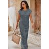 imageCicy Bell Womens Casual Striped Jumpsuits Summer Cap Sleeve Wide Leg Jumper Romper Button Down Travel Beach OutfitsCool Black