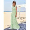 imageCicy Bell Womens Casual Striped Jumpsuits Summer Cap Sleeve Wide Leg Jumper Romper Button Down Travel Beach OutfitsLight Green