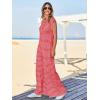 imageCicy Bell Womens Casual Striped Jumpsuits Summer Cap Sleeve Wide Leg Jumper Romper Button Down Travel Beach OutfitsPink