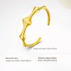 imageCicy Bell 18k Gold Plated Cuff Bangle Bracelet for Women Bone Joint Wide Open Vintage Bracelets Trendy Birthday Jewelry GiftsCuff Bracelets