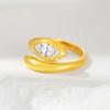 imageCicy Bell Womens 18k Gold Plated Snake Rings Marquise Cubic Zirconia Retro Animal Stacking Rings Trendy JewelryStye AYellow Gold
