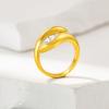 imageCicy Bell Womens 18k Gold Plated Snake Rings Marquise Cubic Zirconia Retro Animal Stacking Rings Trendy JewelryStye AYellow Gold