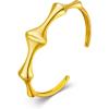 imageCicy Bell 18k Gold Plated Cuff Bangle Bracelet for Women Bone Joint Wide Open Vintage Bracelets Trendy Birthday Jewelry GiftsCuff Bracelets
