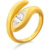 imageCicy Bell Womens 18k Gold Plated Snake Rings Marquise Cubic Zirconia Retro Animal Stacking Rings Trendy JewelryStye AYellow Gold