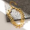 imageCicy Bell Womens 18k Gold Plated Wishbone Bracelets Good Luck Protection Station Link Bracelets Trend Jewelry Gift 71quot 19quot ExtenderStyle AWishbone