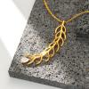 imageCicy Bell Womens 18k Gold Plated Wishbone Pendant Necklace Pear Shape CZ Stone Long Y Shaped Necklace Good Luck Trend Jewelry Gift 177quot  19quot ExtenderPendant Necklace