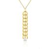 imageCicy Bell Womens 18k Gold Plated Wishbone Pendant Necklace Pear Shape CZ Stone Long Y Shaped Necklace Good Luck Trend Jewelry Gift 177quot  19quot ExtenderPendant Necklace