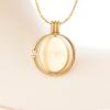 imageCicy Bell 18k Gold Plated Layered Necklaces for Women Trendy Retro Circle Coin Pendant Necklace for Jewelry Birthday GiftsGold