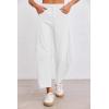 imageCicy Bell Womens Baggy Barrel Horseshoe Pants Casual Wide Leg Mid Rise Cropped Pants with Pockets
