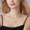 imageCicy Bell Womens Lucky Number Necklace 18k Gold Plated Dainty 444777 Chain Layering Necklace Gifts 177 with 2 ExtenderStyle AGold
