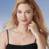 imageCicy Bell Womens Lucky Number Necklace 18k Gold Plated Dainty 444777 Chain Layering Necklace Gifts 177 with 2 ExtenderStyle AGold