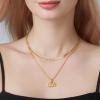 imageCicy Bell Womens Lucky Number Necklace 18k Gold Plated Dainty 444777 Chain Layering Necklace Gifts 177 with 2 ExtenderStyle AGold