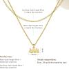 imageCicy Bell Womens Lucky Number Necklace 18k Gold Plated Dainty 444777 Chain Layering Necklace Gifts 177 with 2 ExtenderStyle AGold