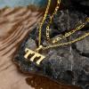 imageCicy Bell Womens Lucky Number Necklace 18k Gold Plated Dainty 444777 Chain Layering Necklace Gifts 177 with 2 ExtenderStyle BGold