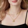 imageCicy Bell Womens Lucky Number Necklace 18k Gold Plated Dainty 444777 Chain Layering Necklace Gifts 177 with 2 ExtenderStyle BGold