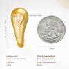 imageCicy Bell 18k Gold Plated Chunky Earrings for Womens Teardrop Cubic Zirconia Stud Earrings for GiftsGold