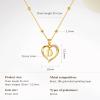 imageCicy Bell Womens Initial Necklace for Women 18k Gold Plated Shell Personalized Letter Pendant Necklace 177 with 2 ExtenderStyle 2DGold